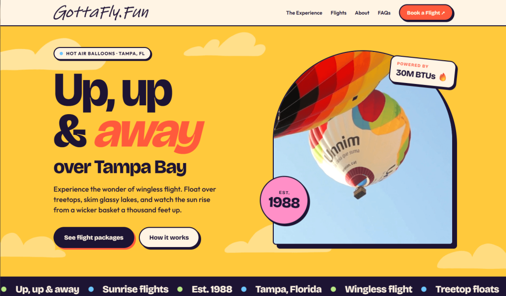 Redesigned GottaFly website