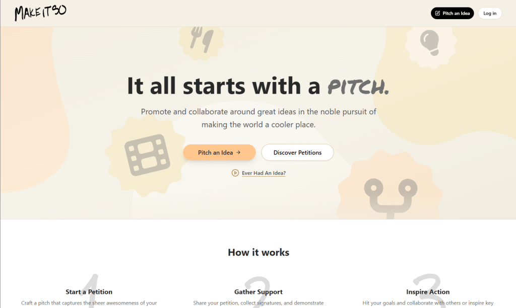 Old website design